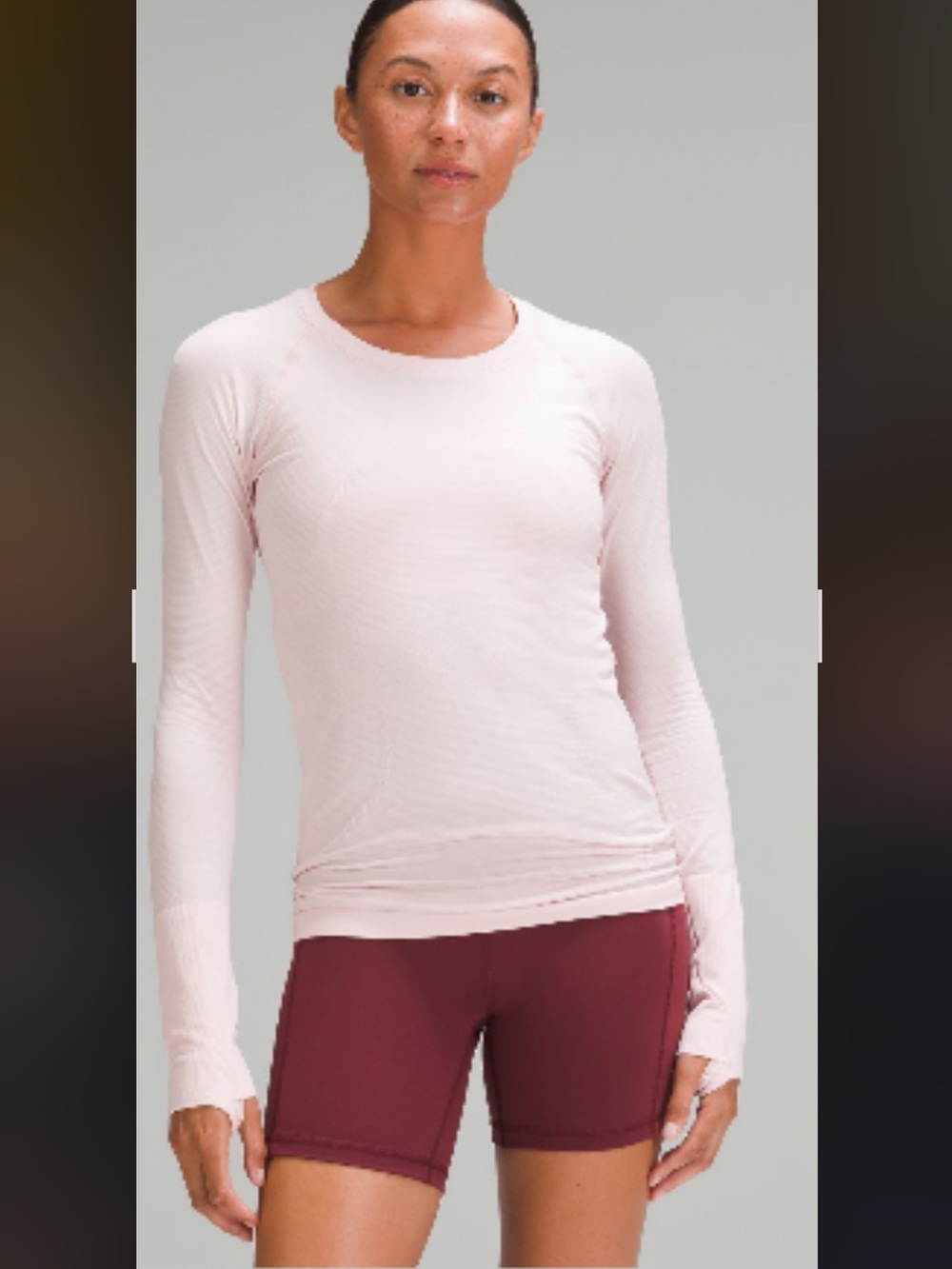 Lululemon Swiftly Tech 2.0 long sleeve Flush Pink shirt size 6